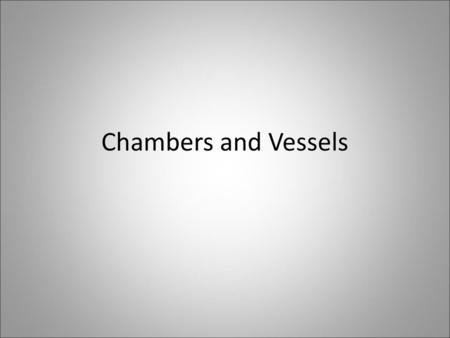 Chambers and Vessels.