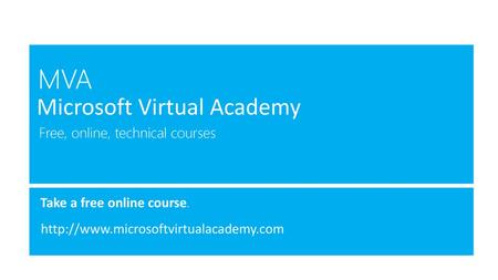 Microsoft Virtual Academy