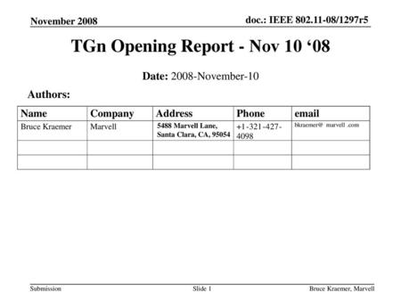 TGn Opening Report - Nov 10 ‘08