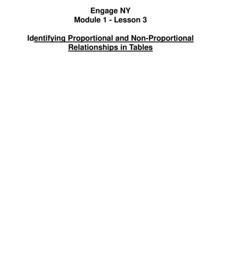 Identifying Proportional and Non-Proportional Relationships in Tables