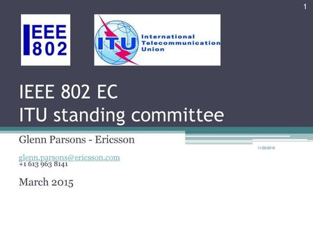 IEEE 802 EC ITU standing committee