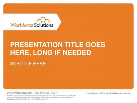 Presentation Title goes here, Long if needed