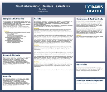 Title 3 column poster – Research – Quantitative