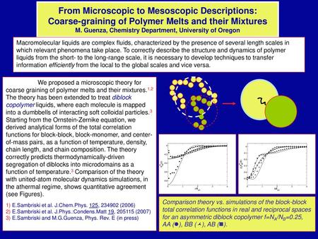 From Microscopic to Mesoscopic Descriptions: