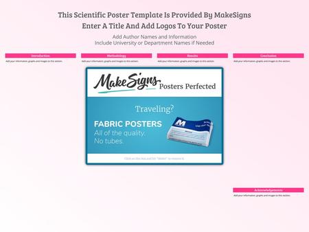 This Scientific Poster Template Is Provided By MakeSigns