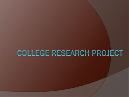 College Research PROJECT