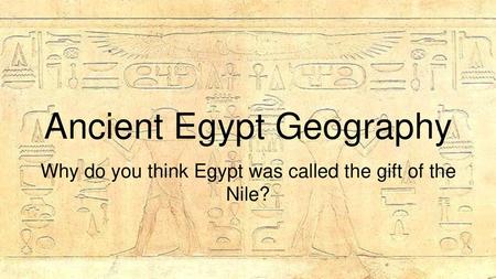 Ancient Egypt Geography