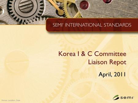 Korea I & C Committee Liaison Repot