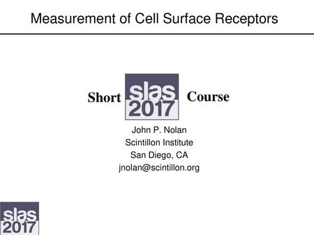 Measurement of Cell Surface Receptors