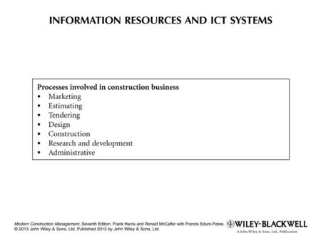 Discussion: Discuss the IT needs of each process..