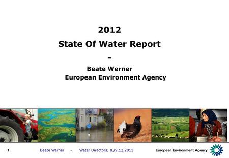 Beate Werner European Environment Agency