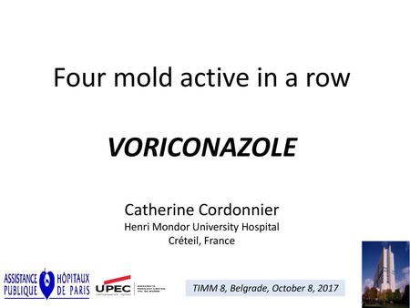 Four mold active in a row VORICONAZOLE