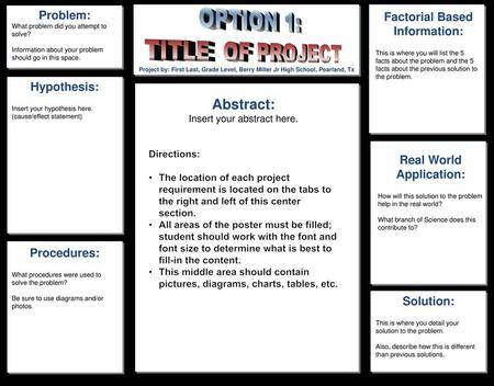 Factorial Based Information: Real World Application: