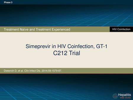 Simeprevir in HIV Coinfection, GT-1 C212 Trial