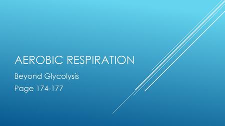 Beyond Glycolysis Page