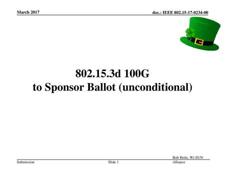 d 100G to Sponsor Ballot (unconditional)