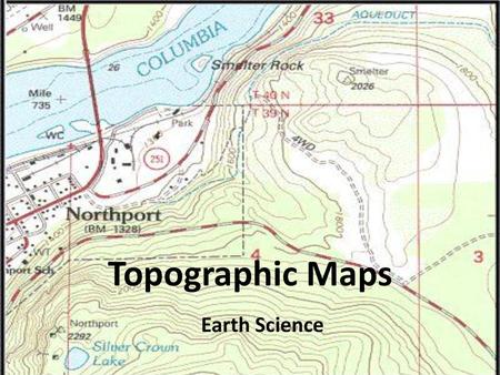 Topographic Maps Earth Science.