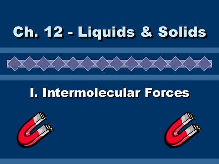 I. Intermolecular Forces