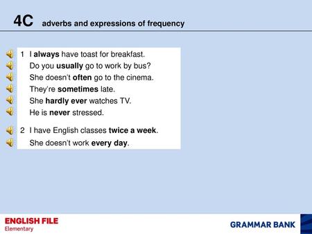 4C adverbs and expressions of frequency