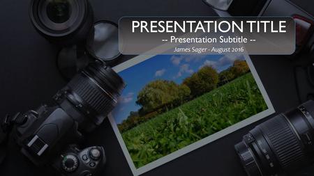 -- Presentation Subtitle --