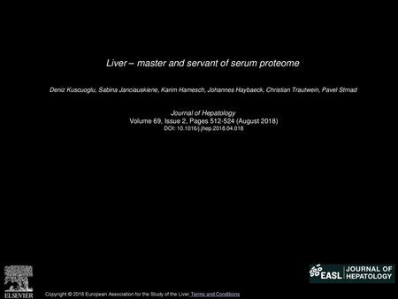 Liver – master and servant of serum proteome