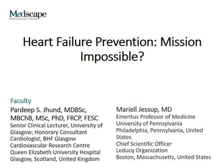 Heart Failure Prevention: Mission Impossible?