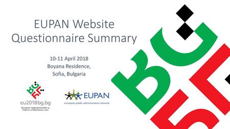 EUPAN Website Questionnaire Summary