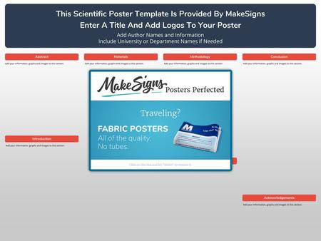 This Scientific Poster Template Is Provided By MakeSigns