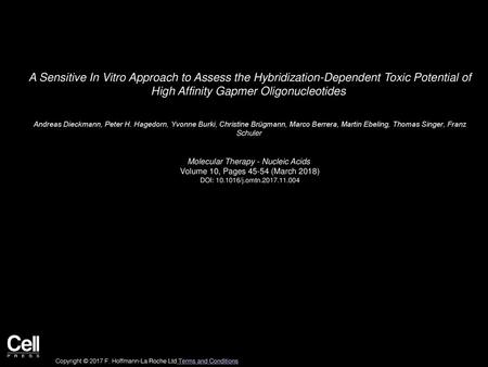 Molecular Therapy - Nucleic Acids