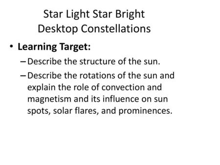 Star Light Star Bright Desktop Constellations