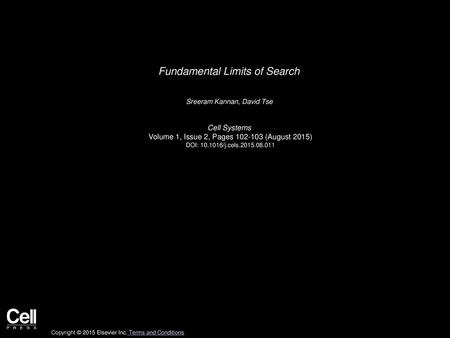 Fundamental Limits of Search