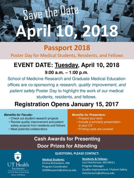 April 10, 2018 Save the Date Passport 2018