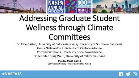 Addressing Graduate Student Wellness through Climate Committees