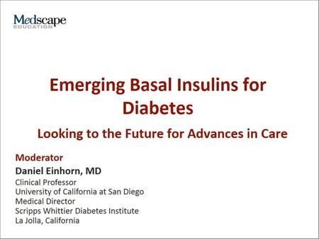 Emerging Basal Insulins for Diabetes