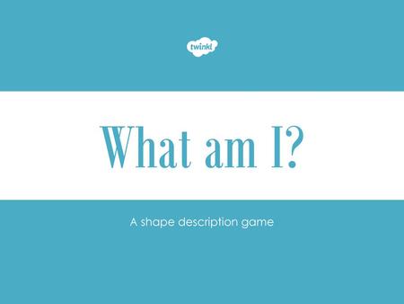 A shape description game