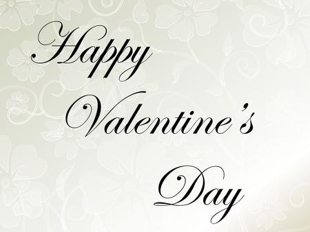 Happy Valentine’s Day Flowered lace background (Basic)