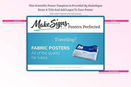 This Scientific Poster Template Is Provided By MakeSigns