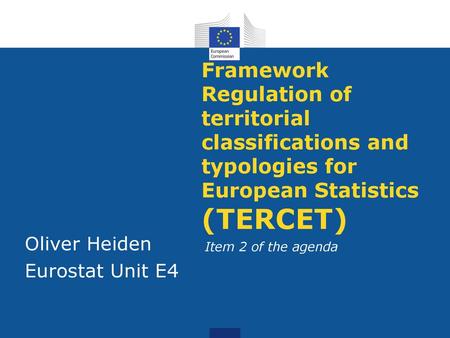 Oliver Heiden Eurostat Unit E4