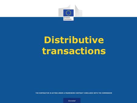 Distributive transactions