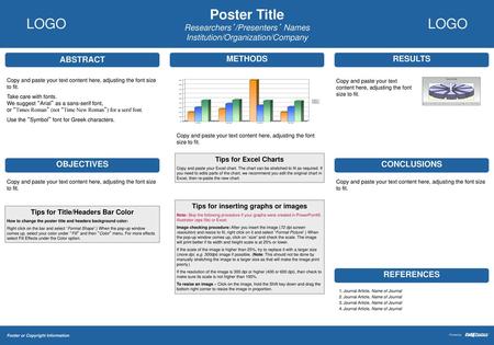 Tips for inserting graphs or images Tips for Title/Headers Bar Color