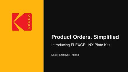 Product Orders. Simplified