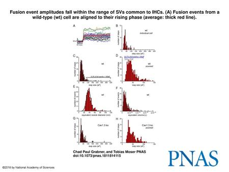 Fusion event amplitudes fall within the range of SVs common to IHCs