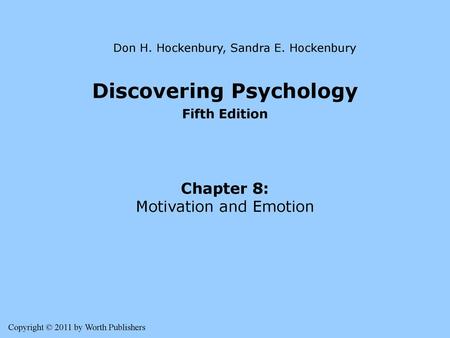 Discovering Psychology