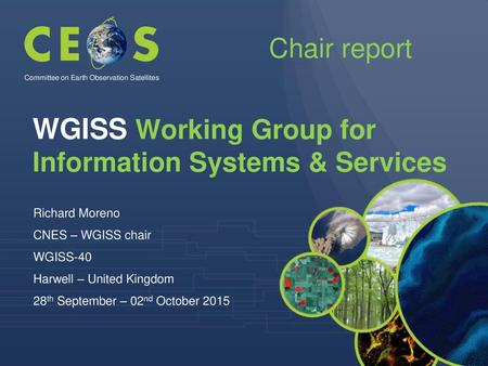 WGISS Working Group for Information Systems & Services