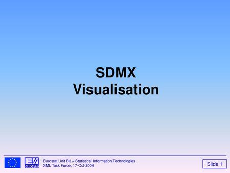 SDMX Visualisation.