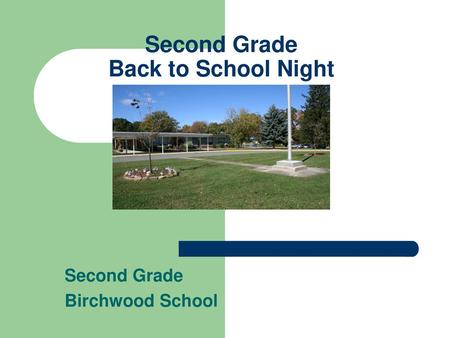 Second Grade Back to School Night