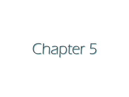 Chapter 5.