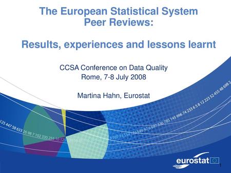 CCSA Conference on Data Quality