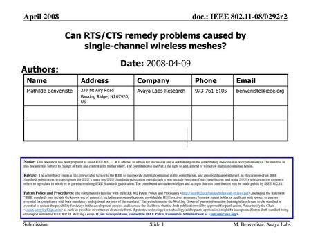 Can RTS/CTS remedy problems caused by single-channel wireless meshes?