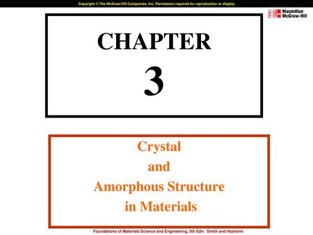 Crystal and Amorphous Structure in Materials